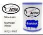 Preview: Mitsubishi, Northstar White, W12 / PW7: 500ml Lackdose, von ATW Autoteile West.